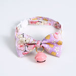 Cherry Blossoms Cats Collar With Bell