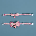 Cherry Blossoms Cats Collar With Bell