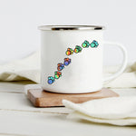 Peace Love Dogs Print Creative Enamel Coffee Mugs