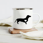 Peace Love Dogs Print Creative Enamel Coffee Mugs