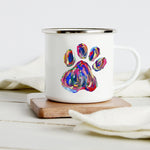 Peace Love Dogs Print Creative Enamel Coffee Mugs