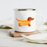 Peace Love Dogs Print Creative Enamel Coffee Mugs