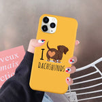 I Love Dachshunds iPhone Case