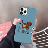 I Love Dachshunds iPhone Case