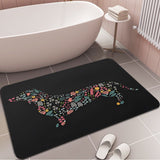 Dachshund Floor Rug Non-Slip Mat