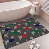 Dachshund Floor Rug Non-Slip Mat