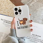 I Love Dachshunds iPhone Case