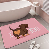 Dachshund Floor Rug Non-Slip Mat