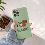 I Love Dachshunds iPhone Case