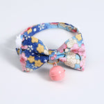 Cherry Blossoms Cats Collar With Bell