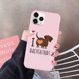 I Love Dachshunds iPhone Case