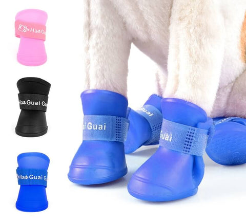 4pcs/Set Waterproof Pet Shoes