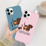 I Love Dachshunds iPhone Case