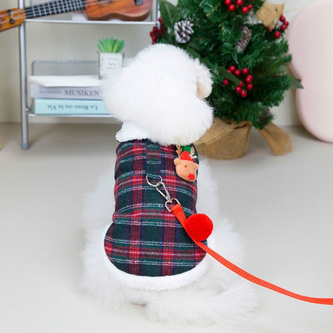 Winter Warm Dog Clothes Pet Christmas Jacket