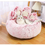 Long Plush Cat and Dog Bed