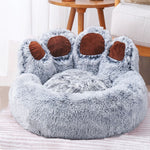 Long Plush Cat and Dog Bed