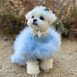 Elegant Soft Feather Pet Clothes