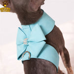 Soft Suede Leather Small Dog Harness