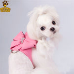 Soft Suede Leather Small Dog Harness