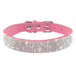 Bling Rhinestone pet collars Leather