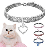 Heart-shaped Dog Collar Rhinestone