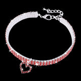 Heart-shaped Dog Collar Rhinestone