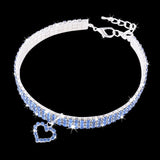 Heart-shaped Dog Collar Rhinestone