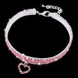 Heart-shaped Dog Collar Rhinestone