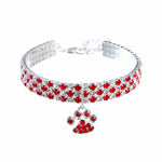 Pets Shiny Crystal Elastic Collars