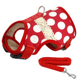 Soft Printed Dog Harness and Leash