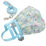 Adjustable Floral Printed Pet Harness Vest Dress