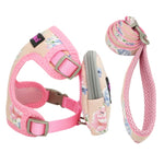 Pet Harness Leash Vest Snack Bag