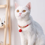 Cat Collar With Bell Charm Necklace