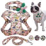 Dog Harness Vest Leash Collar Set For Small Medium Large Dogs