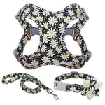 Dog Harness Vest Leash Collar Set For Small Medium Large Dogs