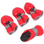 4pcs Soft-soled Dog Shoes Waterproof