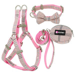 Soft Dog Harness and Leash Set Adjustable