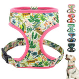 Cute Printed Dog Harness Adjustable