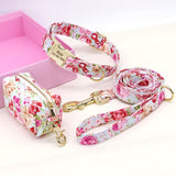 Personalized Dog Collar Leash With Bag