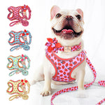 Personalized Harness Vest Leash Collar Set For Small Medium Large Dogs