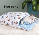 Japanese Cat Bed Winter Removable Warm Cat Sleeping Bag