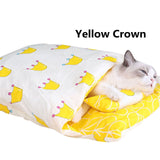 Japanese Cat Bed Winter Removable Warm Cat Sleeping Bag