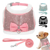 Bling Rhinestones Harness For Small Dogs