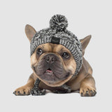 Windproof Dog Winter Warm Knitted Hat