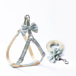 Bow-knot Plaid Small Dog Harness Leash