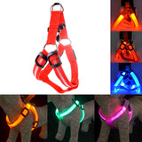 Rechargeable LED Nylon Pet Dog Cat Harness