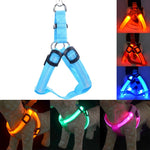 Rechargeable LED Nylon Pet Dog Cat Harness