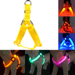 Rechargeable LED Nylon Pet Dog Cat Harness